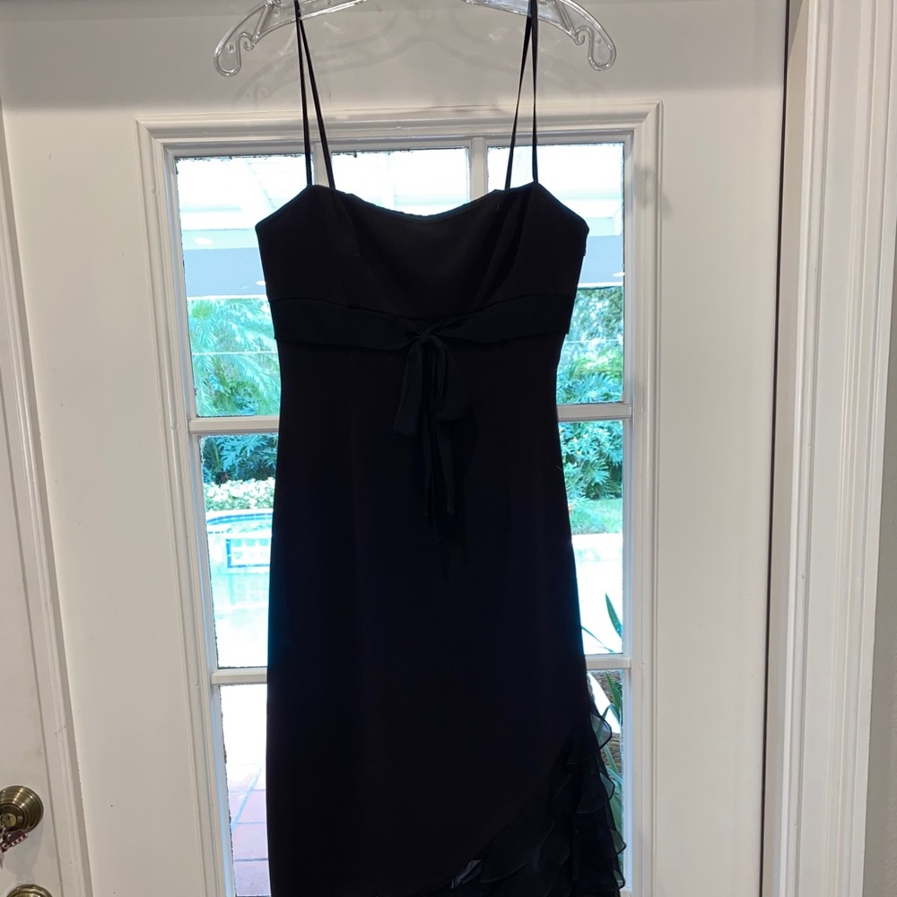 BCBG spaghetti strap or strapless black 4 dress